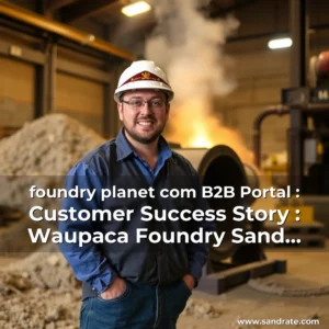 Artistic representation for foundry planet com B2B Portal : Customer Success Story : Waupaca Foundry Sand Reclamation Journey