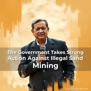 Artistic representation for The Government Takes Strong Action Against Illegal Sand Mining
