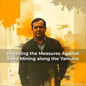 Artistic representation for Unveiling the Measures Against Sand Mining along the Yamuna