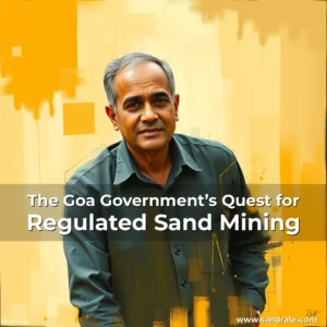 Artistic representation for The Goa Government’s Quest for Regulated Sand Mining