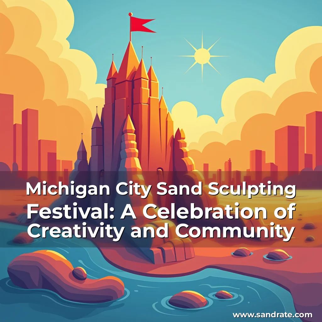 Artistic representation for Michigan City Sand Sculpting Festival: A Celebration of Creativity and Community