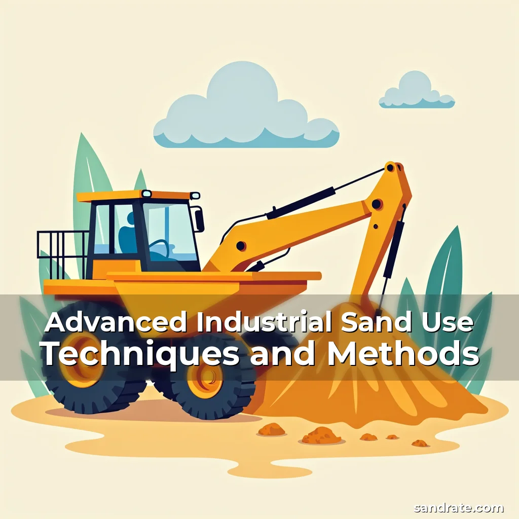 Artistic representation for Advanced Industrial Sand Use Techniques and Methods