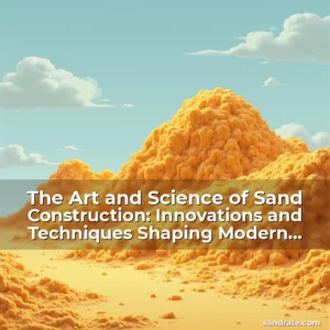 Artistic representation for The Art and Science of Sand Construction: Innovations and Techniques Shaping Modern Landscapes