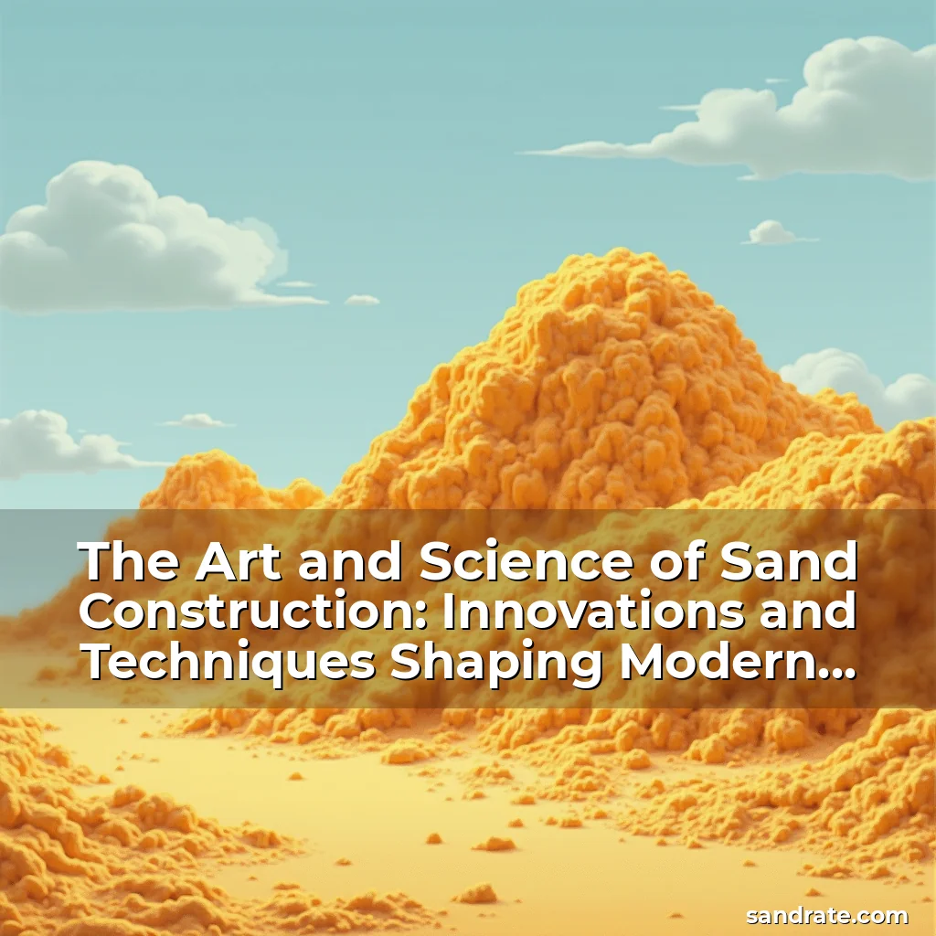 Artistic representation for The Art and Science of Sand Construction: Innovations and Techniques Shaping Modern Landscapes