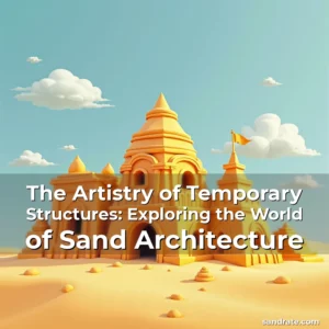 Artistic representation for The Artistry of Temporary Structures: Exploring the World of Sand Architecture