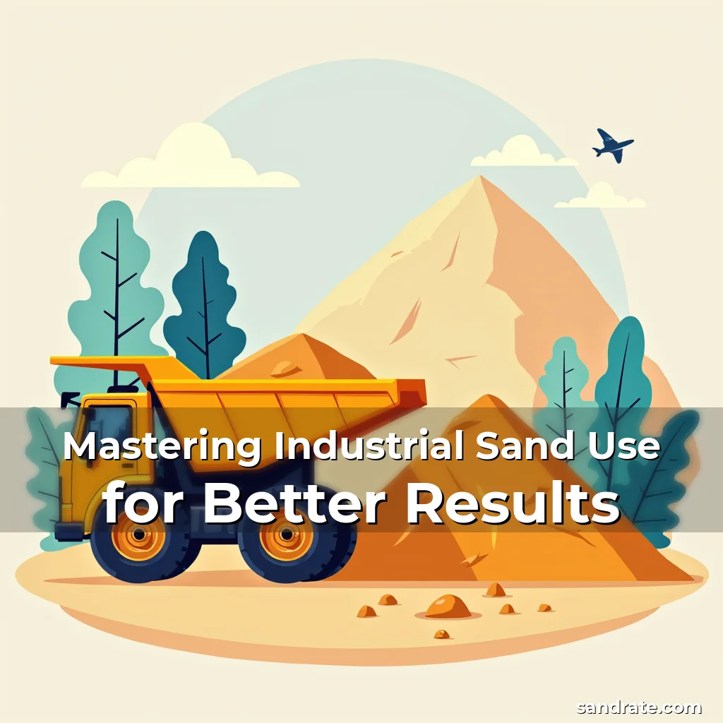 Artistic representation for Mastering Industrial Sand Use for Better Results