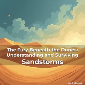 Artistic representation for The Fury Beneath the Dunes: Understanding and Surviving Sandstorms