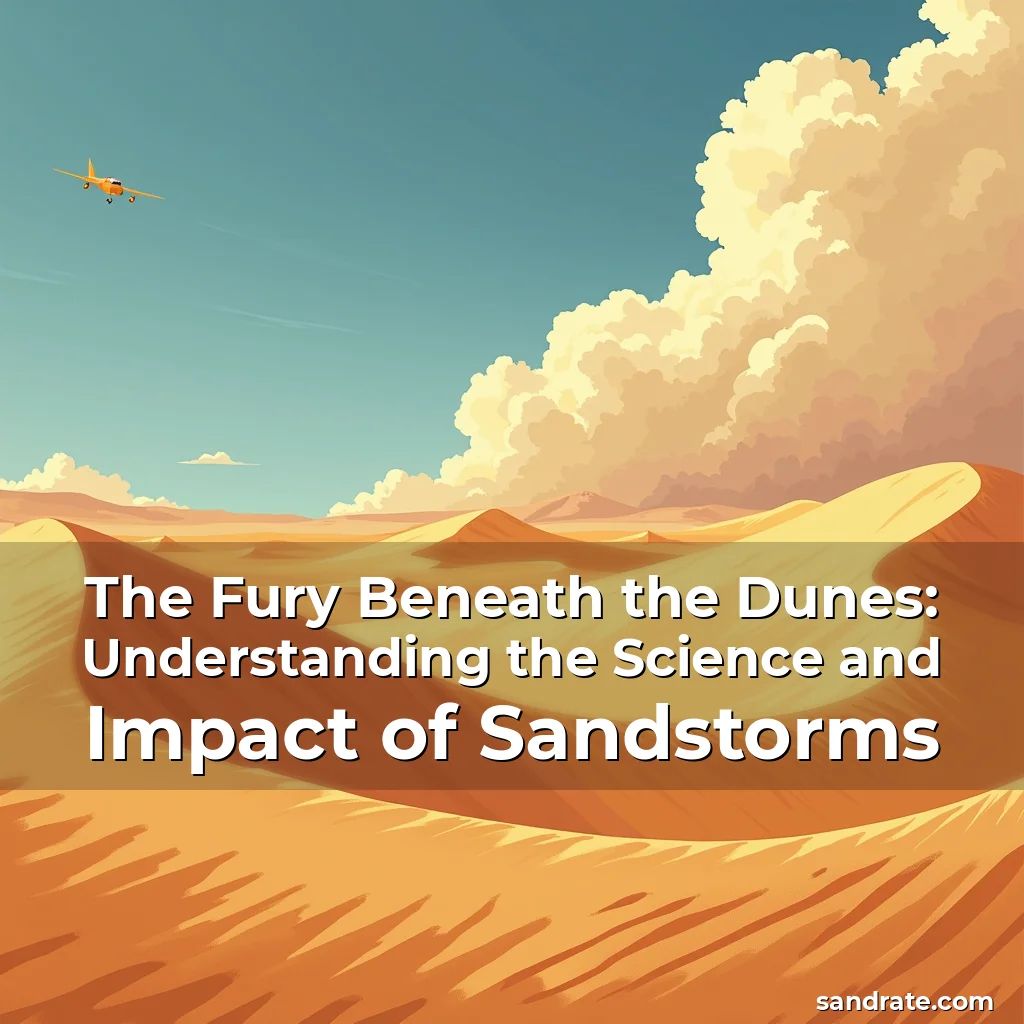 Artistic representation for The Fury Beneath the Dunes: Understanding the Science and Impact of Sandstorms
