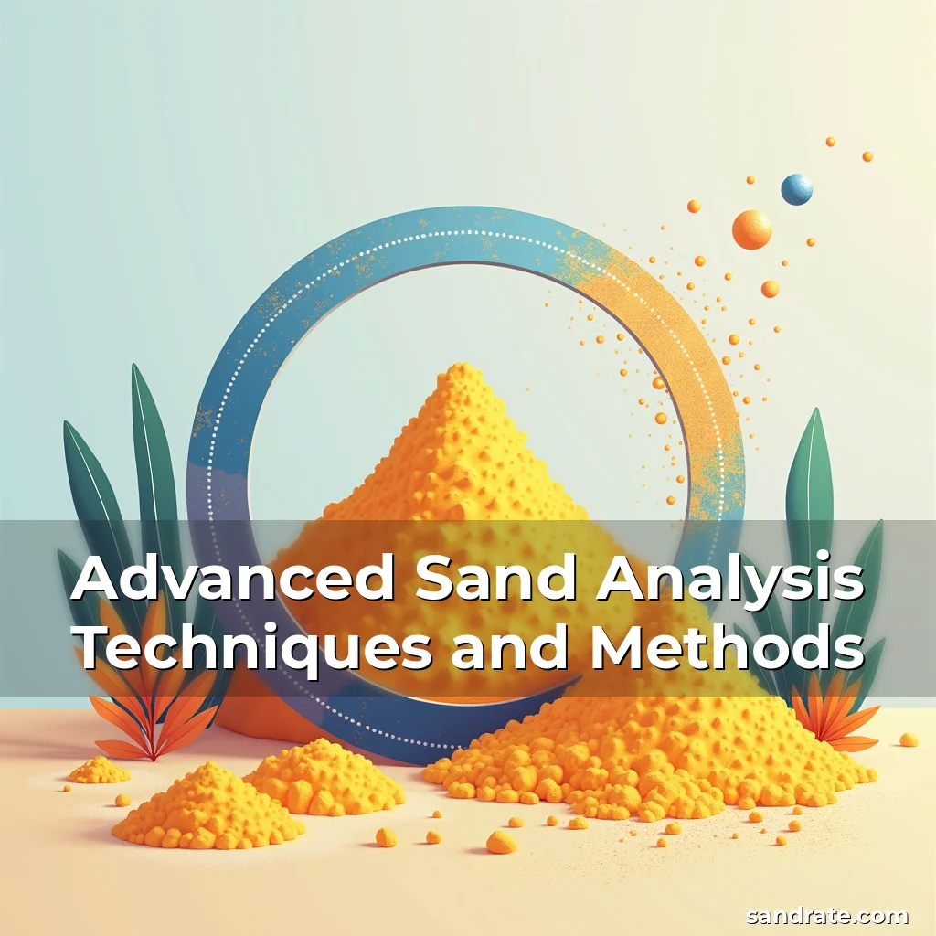 Artistic representation for Advanced Sand Analysis Techniques and Methods