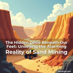 Artistic representation for The Hidden Crisis Beneath Our Feet: Unveiling the Alarming Reality of Sand Mining