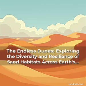 Artistic representation for The Endless Dunes: Exploring the Diversity and Resilience of Sand Habitats Across Earth's Deserts