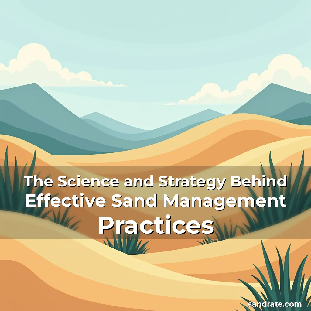 Artistic representation for The Science and Strategy Behind Effective Sand Management Practices