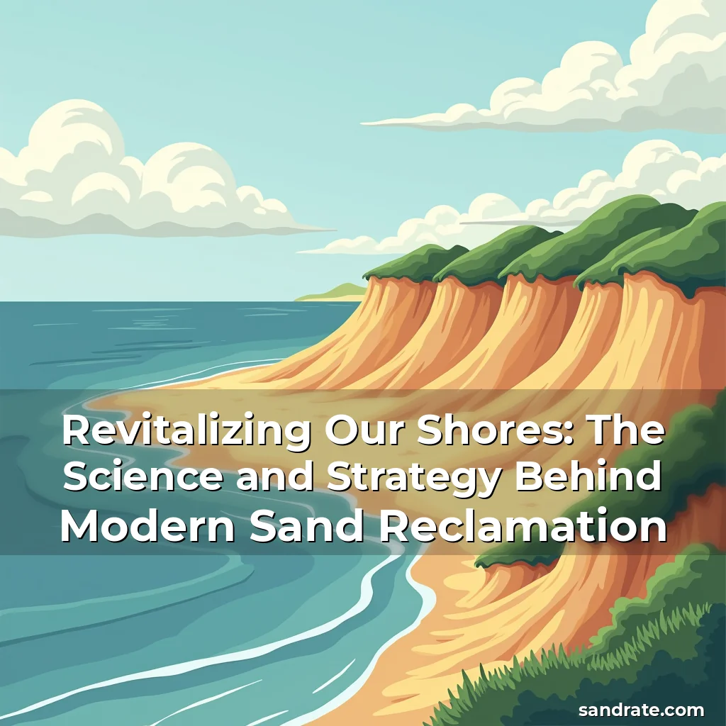 Artistic representation for Revitalizing Our Shores: The Science and Strategy Behind Modern Sand Reclamation